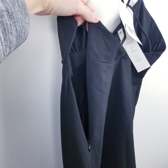 Zara Black Surplice V-Neck Spaghetti Strap Night Out Mini Dress NWT Medium - Picture 5 of 14